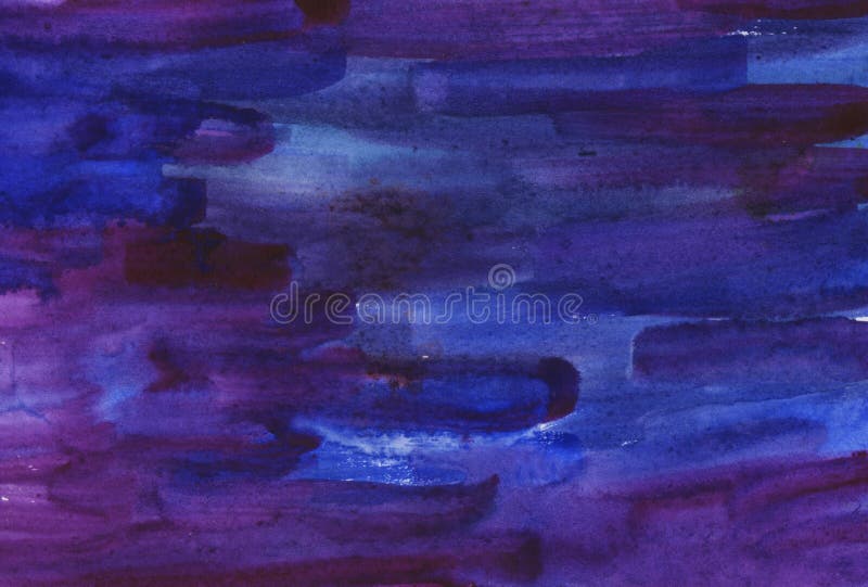Abstrakter Hintergrund des Aquarells Blaue und purpurrote Farbenanschläge Aquarellwellen stockfotos Abstrakter Hintergrund des Aquarells Blaue und purpurrote Farbenanschläge Aquarellwellen stockfotos
