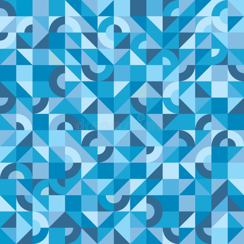 Abstrakter Hintergrund - farbiges Vektormuster in den blauen Farben für Darstellung, Broschüre stock abbildung