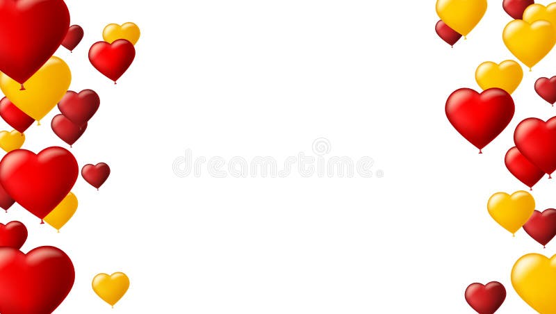 Abstrakter Hintergrund mit Fliegen farbigen Ballonen Schablone für Grußkarte mit Luftballonen in Form eines Herzens lizenzfreie abbildung Abstrakter Hintergrund mit Fliegen farbigen Ballonen Schablone für Grußkarte mit Luftballonen in Form eines Herzens lizenzfreie abbildung