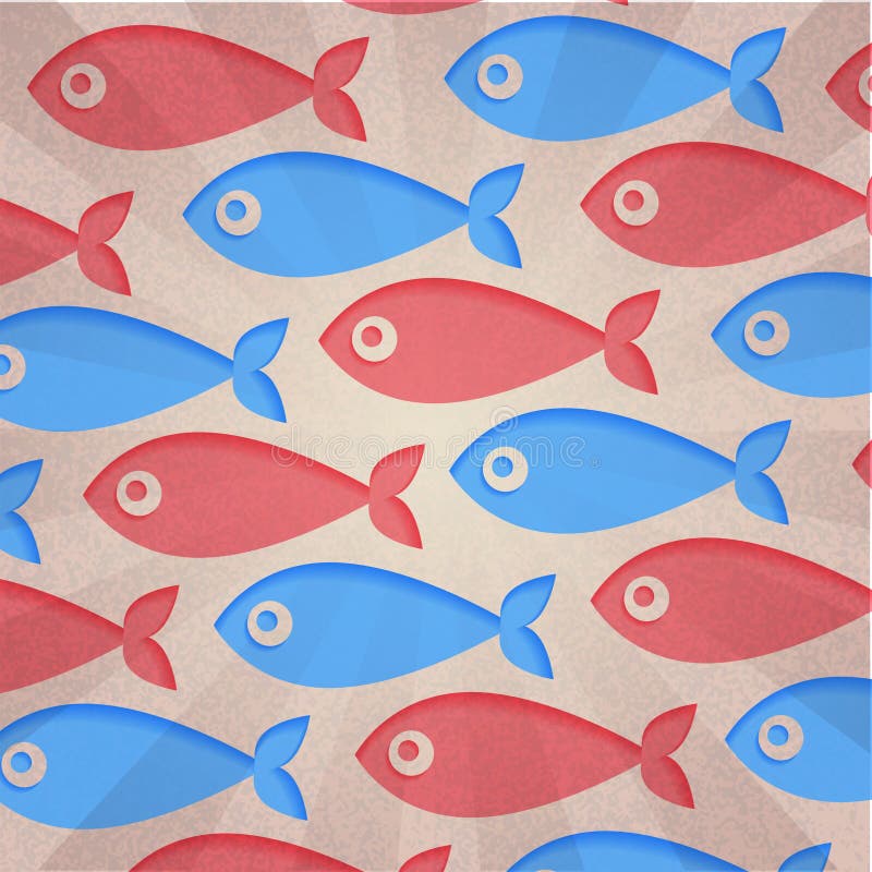 Abstrakter Hintergrund. Retro- Fische lizenzfreie abbildung Abstrakter Hintergrund. Retro- Fische lizenzfreie abbildung