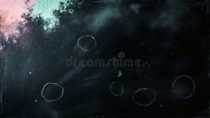 Abstrakter kosmischer Nebel Tee und rosa Galaxie Hintergrund stock abbildung