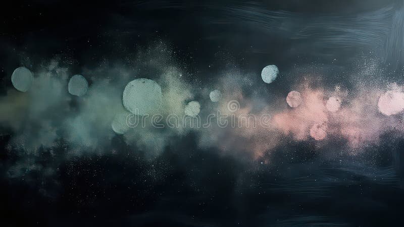 Abstrakter kosmischer Nebel Tee und rosa Galaxie Hintergrund stock abbildung