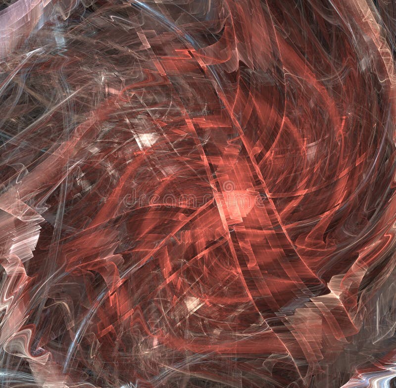 Abstrakter künstlicher computererzeugter wiederholender Flamme Fractal lizenzfreie abbildung