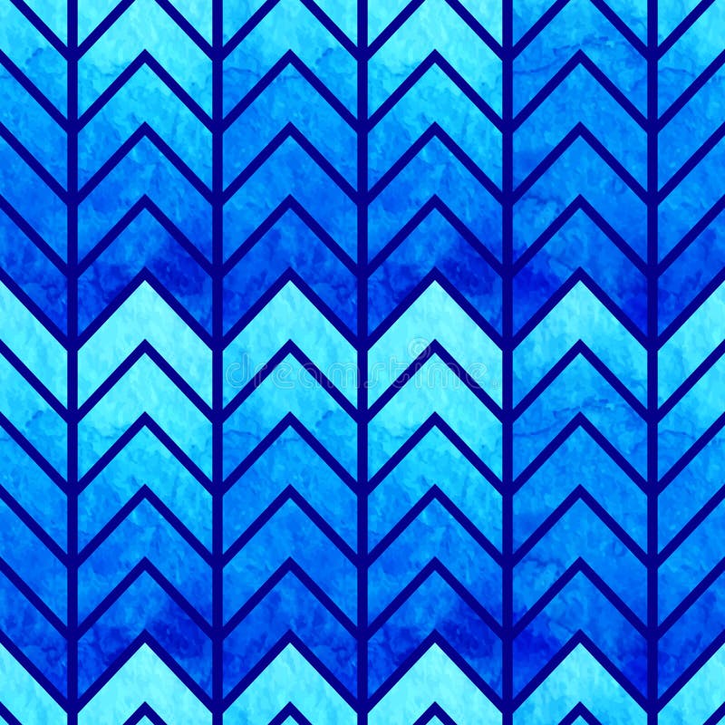 Abstrakter nahtloser geometrischer Aquarellsparren stock abbildung Abstrakter nahtloser geometrischer Aquarellsparren stock abbildung