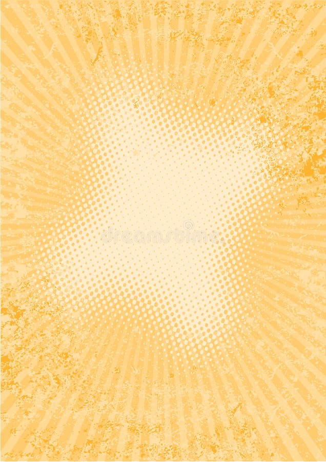Abstrakter orange Strahlhintergrund stock abbildung