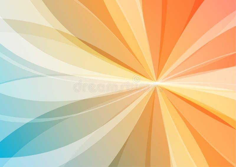 Abstrakter orange und blauer Hintergrund stock abbildung