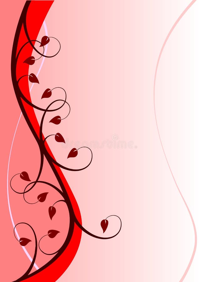 Abstrakter roter Blumenhintergrund stock abbildung Abstrakter roter Blumenhintergrund stock abbildung