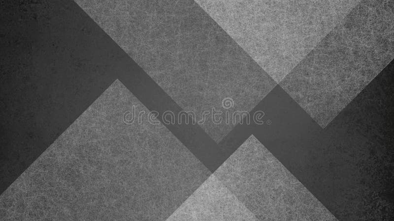 Abstrakter Schwarz-Weiß-Hintergrund mit großem geometrischem Dreieck und Rautenmuster Elegante dunkelgraue Farbe