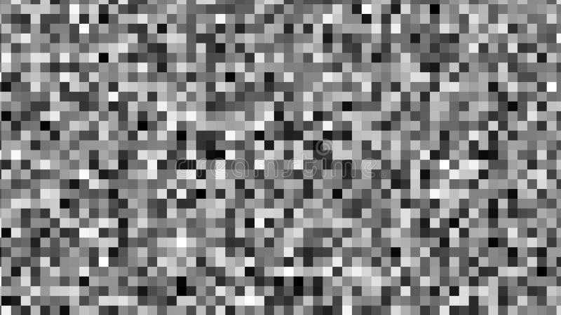 Abstrakter schwarz-weißer pixeliger Hintergrund. Abstrakter schwarz-weißer Hintergrund 3D-Darstellung.