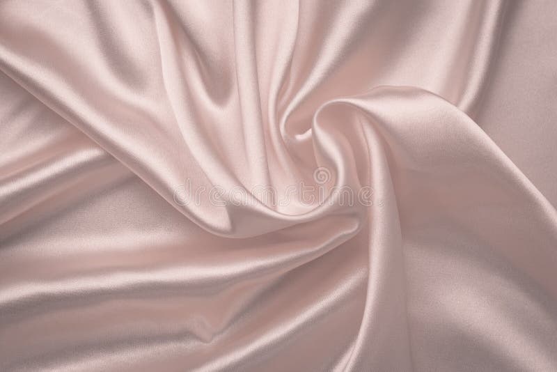 Abstrakter Seidenhintergrund Weiches rosa glänzendes Gewebe Sensible rosafarbene Textilbeschaffenheit Wellenmuster Satinfalten, S stockbilder
