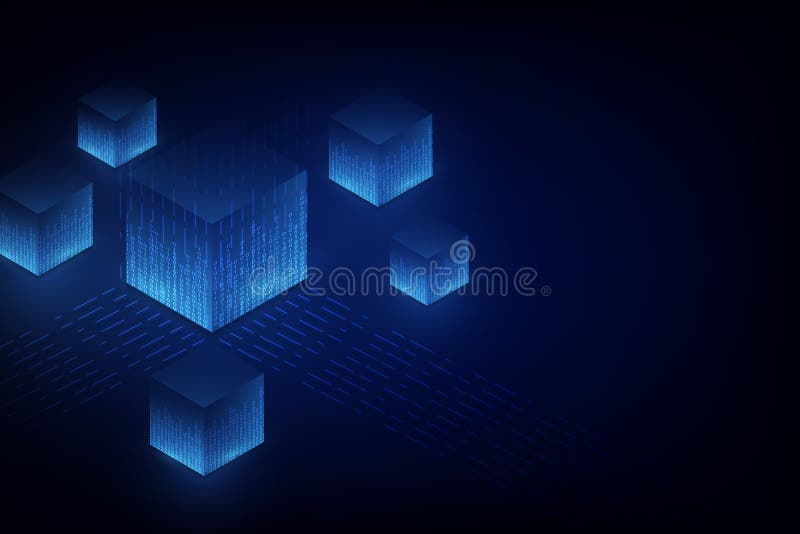 Abstrakter Stromkreisvernetzung blockchain Konzepthintergrund vektor abbildung