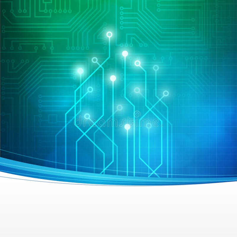 Abstrakter Technologie-Leiterplattehintergrund vektor abbildung Abstrakter Technologie-Leiterplattehintergrund vektor abbildung
