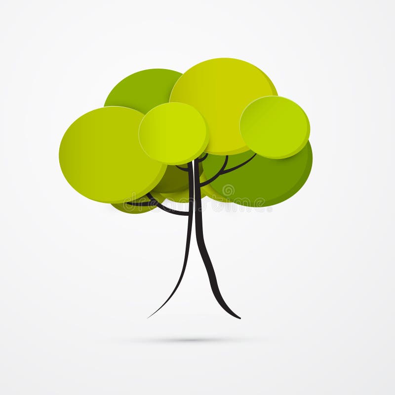 Abstrakter Vektor-Baum stock abbildung Abstrakter Vektor-Baum stock abbildung