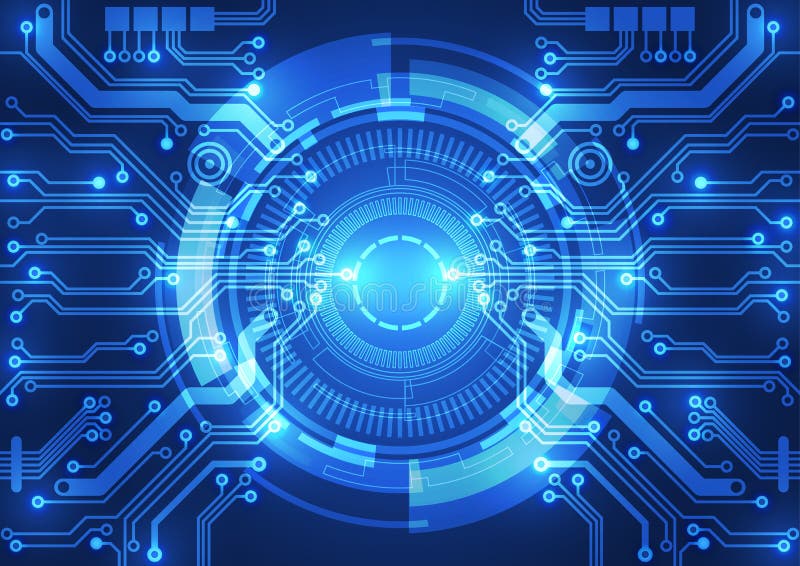 Abstrakter vektorhintergrund Futuristische Technologieart lizenzfreie abbildung