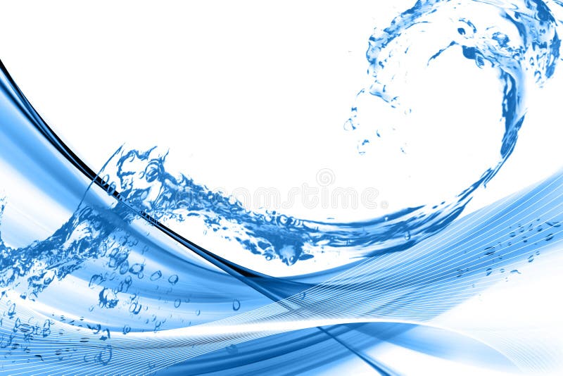 Abstrakter Wasserwellenhintergrund stockbilder
