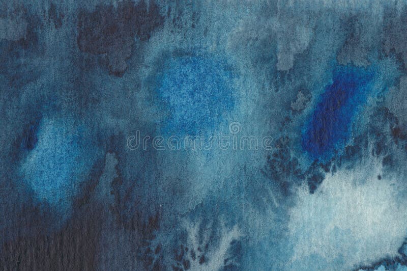 Abstrakter Watercolouranstrich im Blau stock abbildung Abstrakter Watercolouranstrich im Blau stock abbildung