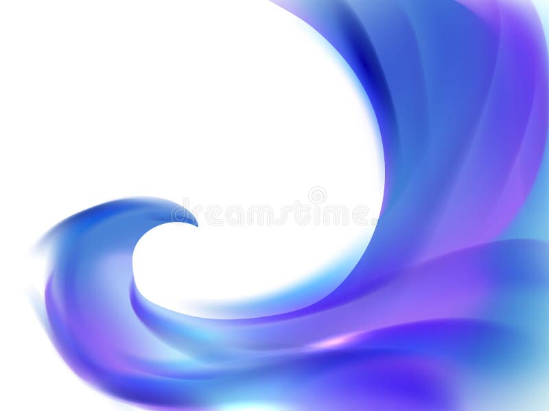 Abstrakter weißer Hintergrund mit den blauen und purpurroten gewellten Linien stock abbildung Abstrakter weißer Hintergrund mit den blauen und purpurroten gewellten Linien stock abbildung