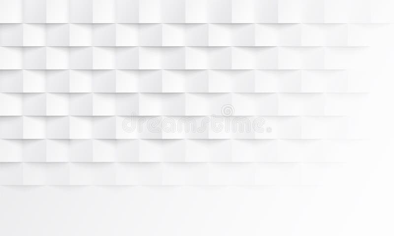 Abstrakter weißer Hintergrund mit Ziegelsteinschattenbeschaffenheit Geometrischer Innenarchitekturhintergrund des Vektors vektor abbildung