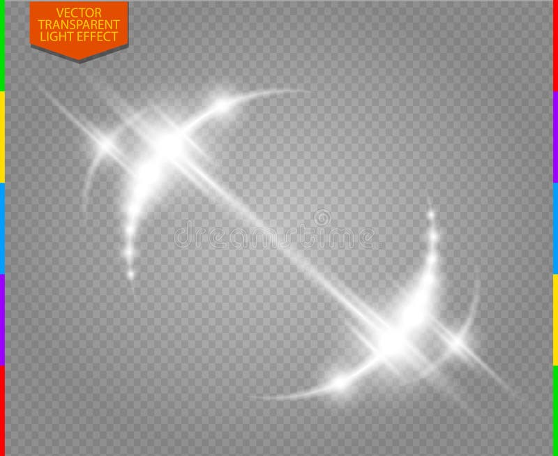 Abstrakter weißer Luxuslichteffekt des Vektorlichtaufflackernhalbrundes und -funkens u. x28; Transparenz in zusätzlichem Format o