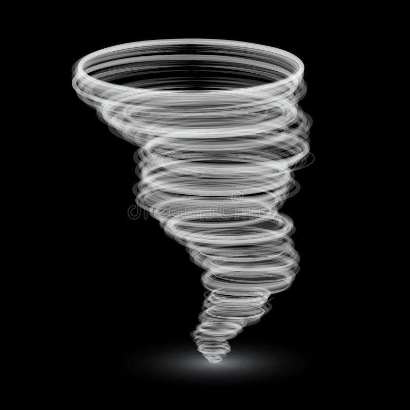 Abstrakter weißer Tornado stock abbildung Abstrakter weißer Tornado stock abbildung