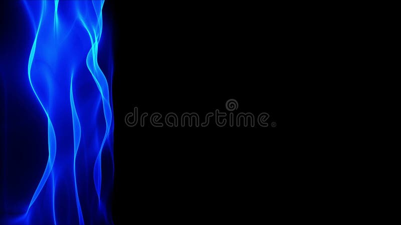 Abstrakter wellenartig bewegender blauer Hintergrund, unscharfer Bewegungseffekt auf schwarzen Hintergrund