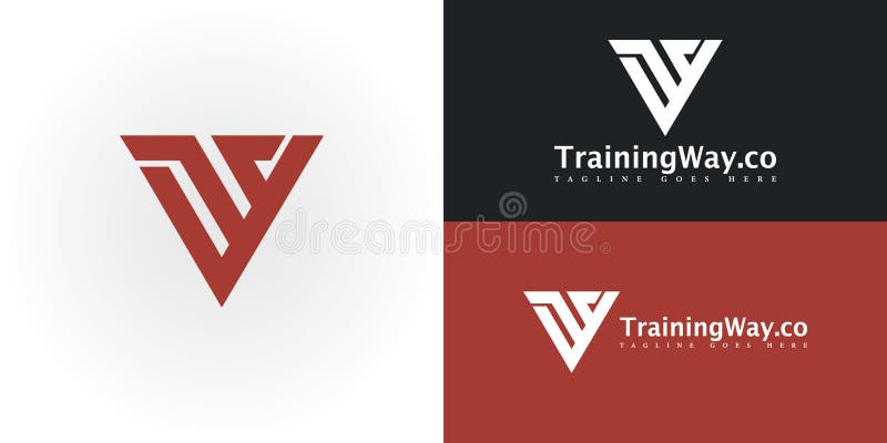 Abstraktes anfängliches Dreieck-Buchstaben aq oder qa-Logo in roter Farbe isoliert in mehreren Hintergrundfarben. das Logo eignet sich für Trainingslösungen am Arbeitsplatz und für die Inspiration des Firmenlogo
