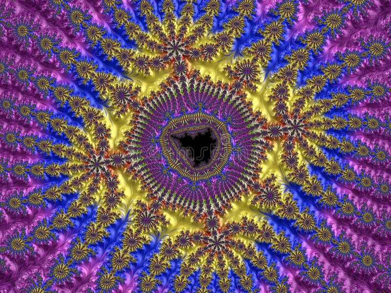 Abstraktes computererzeugtes Fractaldesign stockfotografie