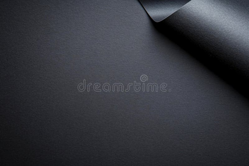 Abstraktes dunkles Gray texturiertes Hintergrundrollpapier Ecke Design Element AI generiert. stock abbildung