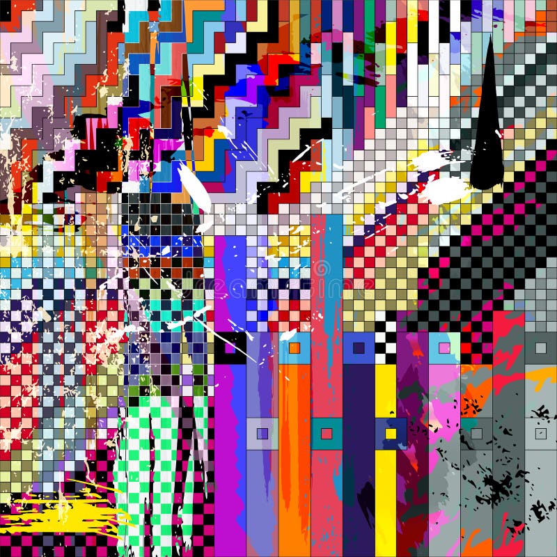 Abstraktes geometrisches Muster lizenzfreie abbildung