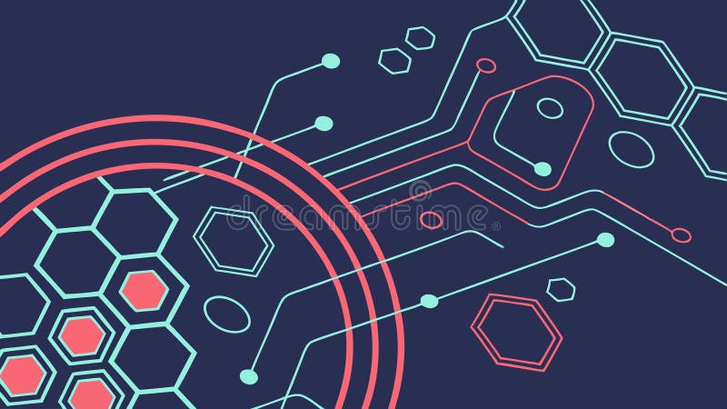 Abstraktes geometrisches Muster Vektordesign Generative KI stock abbildung