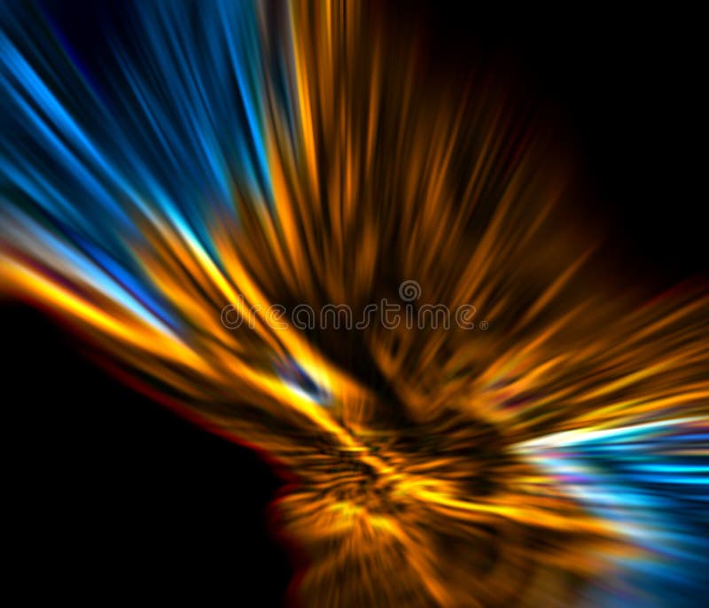 Abstraktes Gold und Blau stockbilder
