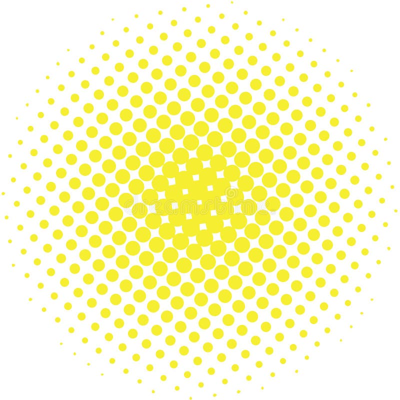 Abstraktes Halbtongestaltungselement Gelber Pop-Arten-Punkthintergrund Beschmutzte Illustration der Pop-Art Art Tupfenvektorschab lizenzfreie abbildung Abstraktes Halbtongestaltungselement Gelber Pop-Arten-Punkthintergrund Beschmutzte Illustration der Pop-Art Art Tupfenvektorschab lizenzfreie abbildung