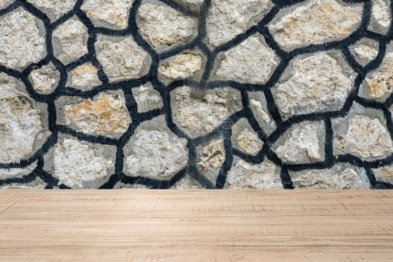 Abstract background of wooden plank and brick-stone wall. Abstract background of wooden plank and brick-stone wall.