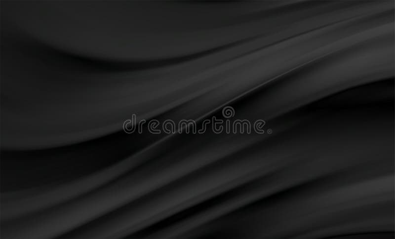 Abstraktes Hintergrund der reibungslosen eleganten schwarzen Satinbeschaffenheit. luxuriöser Hintergrundentwurf stock abbildung