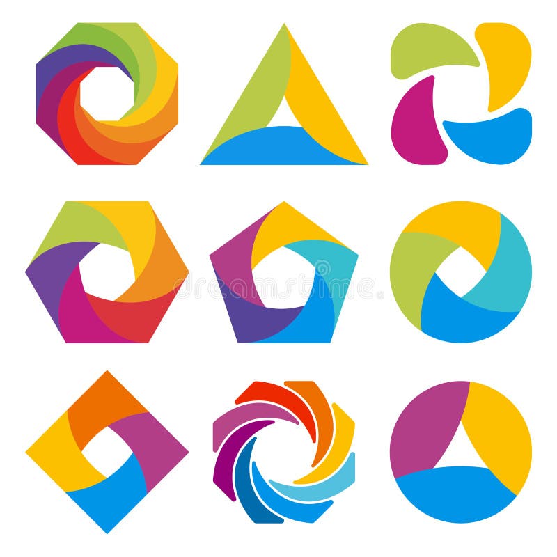 Abstraktes Logoformdesign vektor abbildung Abstraktes Logoformdesign vektor abbildung