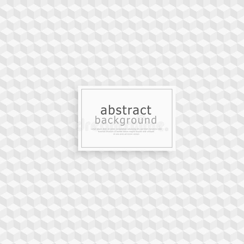 Abstraktes Muster Hintergrundtextur viele identische Würfel Platz für Textvektor vektor abbildung