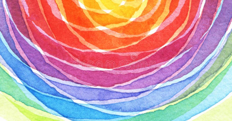 Abstract rainbow acrylic and watercolor circle painted background. Texture paper. Abstract rainbow acrylic and watercolor circle painted background. Texture paper.
