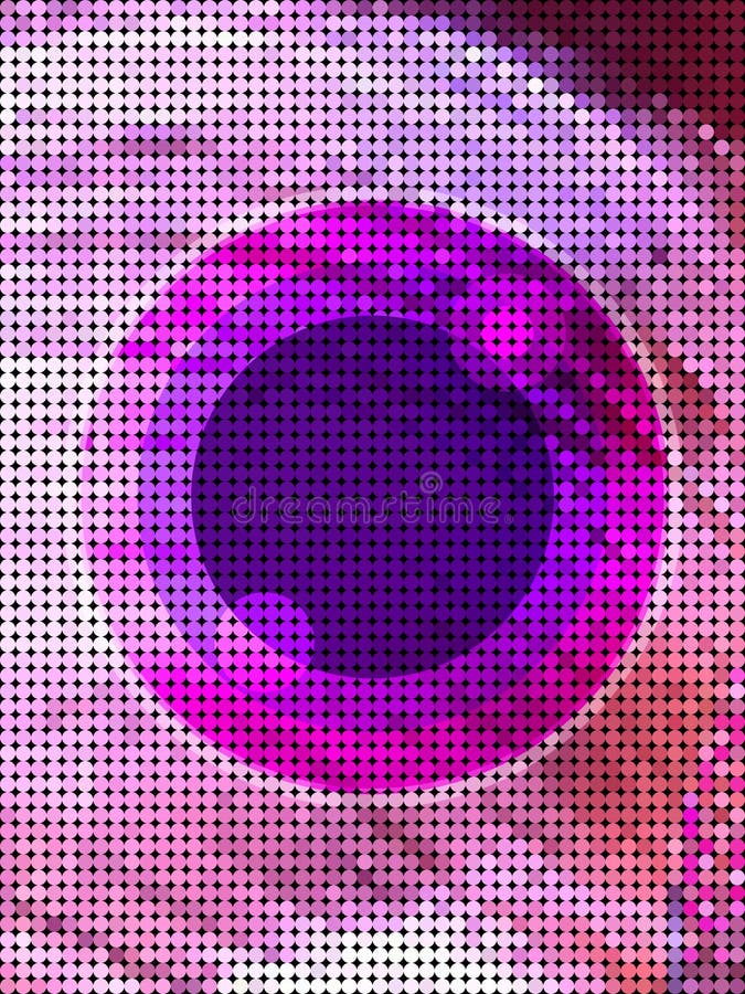Abstraktes rosa Auge vom Punktmuster stock abbildung Abstraktes rosa Auge vom Punktmuster stock abbildung