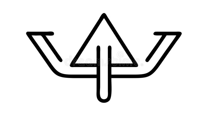 Abstraktes Shape Icon Vector Illustration Geometric Pattern Design Element Vektordesign Generative AI vektor abbildung