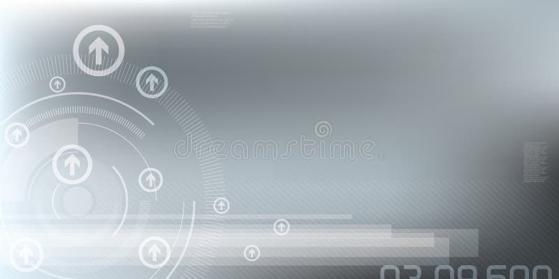 Abstraktes Technologiehintergrund mit geometrischen Technologieformen vektor abbildung