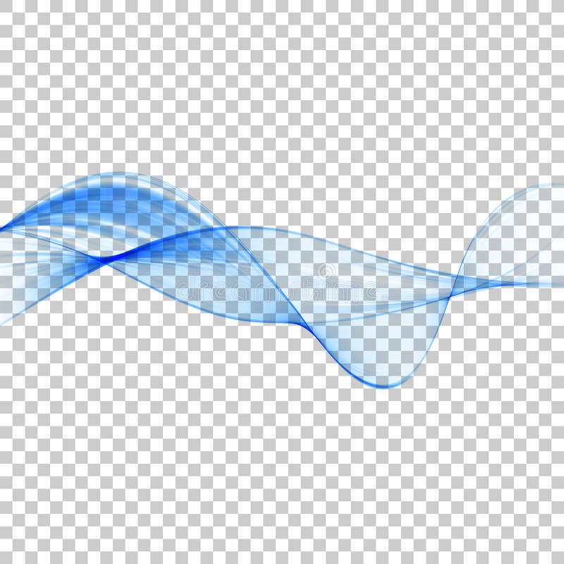 Abstrato alise o vetor da cor da onda Curva de fluxo da onda azul Linhas do vetor