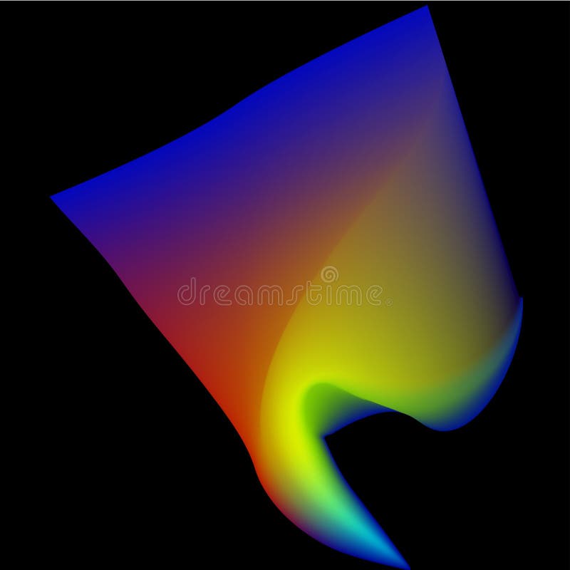 Abstração do arco-íris no fundo preto ilustração stock Abstração do arco-íris no fundo preto ilustração stock