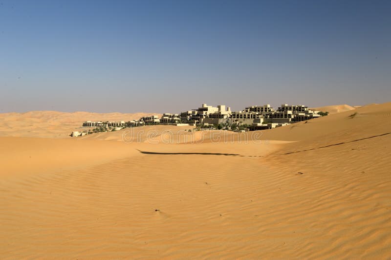 Abu Dhabi desert stock image. Image of scenic, background 58241355