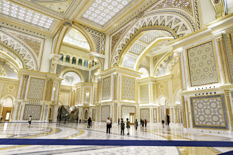 Abu Dhabi , Emirados Árabes Unidos , novembro , 04 , 2019 Palácio Presidencial, Palácio de Qasr al-Watan / Palácio da nação foto de stock royalty free Abu Dhabi , Emirados Árabes Unidos , novembro , 04 , 2019 Palácio Presidencial, Palácio de Qasr al-Watan / Palácio da nação foto de stock royalty free