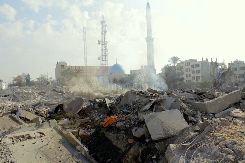 Abu khadra ruins stock images