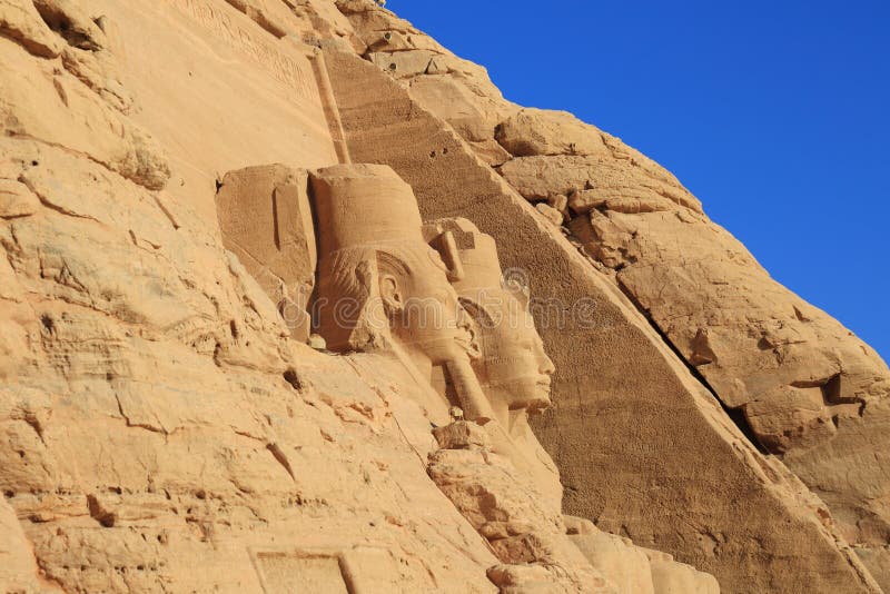 Abu Simbel tempel royaltyfria bilder Abu Simbel tempel royaltyfria bilder