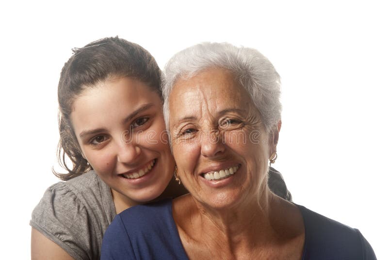 Abuela y nieta imagen de archivo libre de regalías Abuela y nieta imagen de archivo libre de regalías