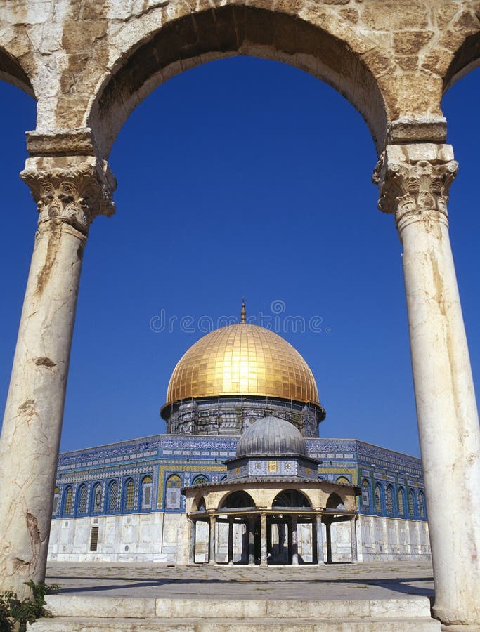 Abóbada da rocha - Jerusalem - Israel fotografia de stock royalty free Abóbada da rocha - Jerusalem - Israel fotografia de stock royalty free