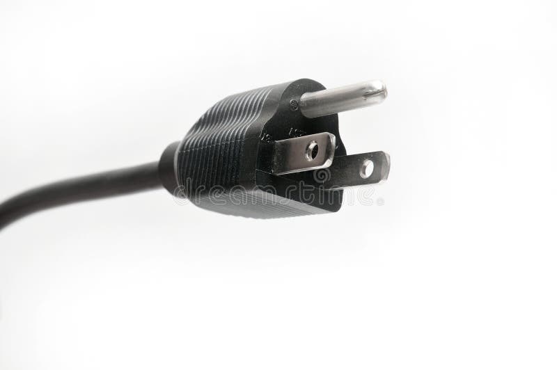 AC Power Plug American Standard and Cable on a White Background Stock Photo Image of tools