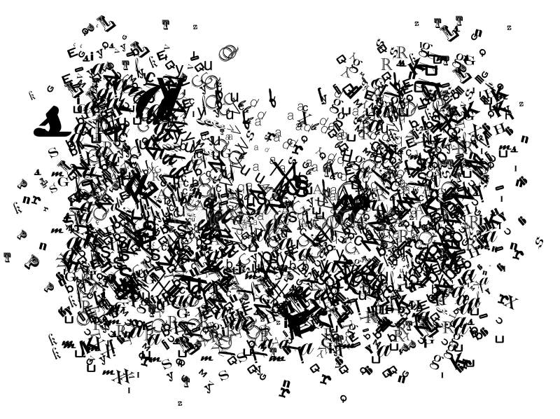 Academia de fontes ilustração do vetor